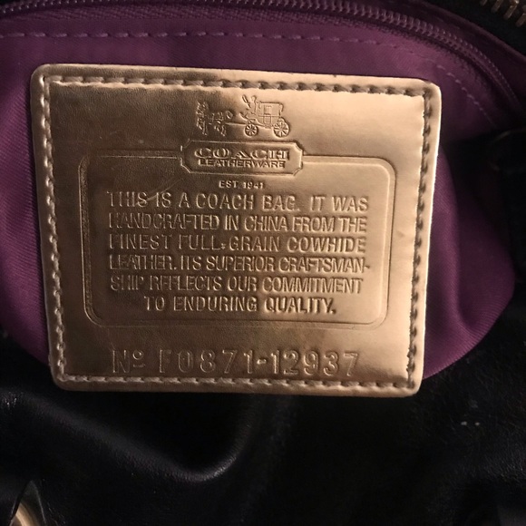 Mini Coach Leather Bag - Picture 3 of 5